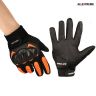 Allextreme Probiker Full Finger Motorcycle Riding Gloves with Hard Knuckle Protective Shells for Motorbike Racing Biking Climbing (XXL, Orange)