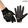Allextreme Probiker Full Finger Riding Gloves with Hard Knuckle Shells for Motorbike Racing Biking Climbing (M, Black)