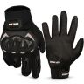 Allextreme Probiker Full Finger Riding Gloves with Hard Knuckle Shells for Motorbike Racing Biking Climbing (XXL, Black)