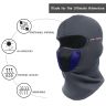 Allextreme EX-MASK-21 Full Face Mask Anti Pollution Sun Protection Warmer Riding Balaclava with Air Filter Mesh for Biking Cycling (Gray)