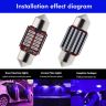 Allextreme T10 LED Universal Car Interior Super Bright Roof Light Reading Dome Bulb Lamp with Festoon Holder (5W, White, 2 Pc)