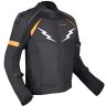 Allextreme WILDFIRE Bike Riding Jacket CE Level 2 Certified Armour Protector Back Elbows Shoulders Protection Mesh Fabric Motorcycle Rider Gear for Bikers (5XL, Black/Neon Orange)