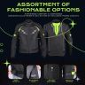 Allextreme WILDFIRE Bike Riding Jacket CE Level 2 Certified Armour Protector Back Elbows Shoulders Protection Mesh Fabric Motorcycle Rider Gear for Bikers (4XL, Black/Neon Green)