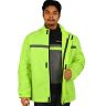 Allextreme Riding Jacket Rain Cover PU Coated Polyester Fabric Waterproof Biker Rainwear with Full Sleeves for Men's Rider Protection Raincoat (S, Neon Green)