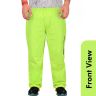 Allextreme Riding Pant Rain Cover PU Coated Polyester Fabric Waterproof Biker Rainwear for Men's Rider Protection Raincoat (2XL, Neon Green)