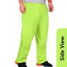 Allextreme Riding Pant Rain Cover PU Coated Polyester Fabric Waterproof Biker Rainwear for Men's Rider Protection Raincoat (XL, Neon Green)