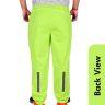 Allextreme Riding Pant Rain Cover PU Coated Polyester Fabric Waterproof Biker Rainwear for Men's Rider Protection Raincoat (XL, Neon Green)