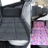 Allextreme S34 Non Inflatable Car Bed Mattress Double-Sided Back Seat Foldable Sleeping Bed for Kids & Adults Travel Trips Camping Picnic Universal Fit - (Pink)