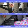Allextreme S34 Non Inflatable Car Bed Mattress Double-Sided Back Seat Foldable Sleeping Bed for Kids & Adults Travel Trips Camping Picnic Universal Fit - (Pink)