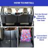Allextreme S34 Non Inflatable Car Bed Mattress Double-Sided Back Seat Foldable Sleeping Bed for Kids & Adults Travel Trips Camping Picnic Universal Fit - (Pink)