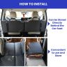 Allextreme S33 Non Inflatable Car Bed Mattress Double-Sided Back Seat Foldable Sleeping Bed for Kids & Adults Travel Trips Camping Picnic Universal Fit - (Aqua Blue)