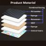 Allextreme S35 Non Inflatable Car Bed Mattress Double-Sided Back Seat Foldable Sleeping Bed for Kids & Adults Travel Trips Camping Picnic Universal Fit - (Light Yellow)