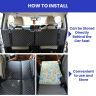 Allextreme S35 Non Inflatable Car Bed Mattress Double-Sided Back Seat Foldable Sleeping Bed for Kids & Adults Travel Trips Camping Picnic Universal Fit - (Light Yellow)