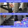 Allextreme S32 Non Inflatable Car Bed Mattress Double-Sided Back Seat Foldable Sleeping Bed for Kids & Adults Travel Trips Camping Picnic Universal Fit - (Purple)