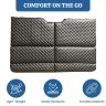 Allextreme S32 Non Inflatable Car Bed Mattress Double-Sided Back Seat Foldable Sleeping Bed for Kids & Adults Travel Trips Camping Picnic Universal Fit - (Purple)