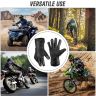 Allextreme Winter Riding Gloves Synthetic Leather Full Finger Warm Mittens for Motorbike Racing Biking Climbing Cold Weather Protection
