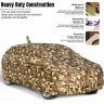 Allextreme HC5055 100% Waterproof Car Body Cover Compatible for Hyundai Creta 3 Layers UV & Rain Protection Triple Stitched Bottom Elastic with Mirror Pockets (Military/Camouflage Design)