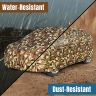 Allextreme PU5055 100% Waterproof Car Body Cover Compatible for Tata Punch 3 Layers UV & Rain Protection Triple Stitched Bottom Elastic with Mirror Pockets (Military/Camouflage Design)