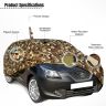 Allextreme BN5055 100% Waterproof Car Body Cover Compatible for Maruti Suzuki Baleno 3 Layers UV & Rain Protection Triple Stitched Bottom Elastic with Mirror Pockets (Military/Camouflage Design)