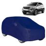 Allextreme TN9002 100% Waterproof Car Body Cover Compatible for Tata Nexon 3 Layers UV & Rain Protection Triple Stitched Full Bottom Elastic Grip with Mirror Pockets (Tiebond Blue)