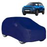Allextreme PU9002 100% Waterproof Car Body Cover Compatible for Tata Punch 3 Layers UV & Rain Protection Triple Stitched Full Bottom Elastic Grip with Mirror Pockets (Tiebond Blue)