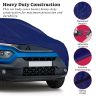 Allextreme PU9002 100% Waterproof Car Body Cover Compatible for Tata Punch 3 Layers UV & Rain Protection Triple Stitched Full Bottom Elastic Grip with Mirror Pockets (Tiebond Blue)