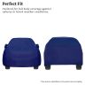 Allextreme I9002 100% Waterproof Car Body Cover Compatible for Hyundai i20 Elite 3 Layers UV & Rain Protection Triple Stitched Full Bottom Elastic Grip with Mirror Pockets (Tiebond Blue)