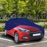 Allextreme I9002 100% Waterproof Car Body Cover Compatible for Hyundai i20 Elite 3 Layers UV & Rain Protection Triple Stitched Full Bottom Elastic Grip with Mirror Pockets (Tiebond Blue)