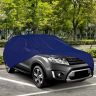 Allextreme MBG9002 100% Waterproof Car Body Cover Compatible for Maruti Suzuki Vitara Brezza 3 Layers UV & Rain Protection Triple Stitched Full Bottom Elastic Grip with Mirror Pockets (Tiebond Blue)