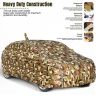 Allextreme TAU5054 100% Tested Waterproof Car Body Cover Compatible for Tata Altroz UV & Rain Protection Triple Stitched Full Bottom Elastic Grip with Mirror Pockets - Jungle & Blue Piping