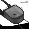 Allextreme Universal Bike Tank Bag Pouch (Non Magnetic) with Water Proof Rain Cover & Straps to use as Sling Pouch Bike Riding Accessory for All Motorcycles (2.5Ltr, Black, 1 Pc)