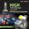 AllExtreme 9006 350W LED Headlight Bulb for Cars IP68 Water-Resistant Super Bright 6000K/35000LM Conversion Kit with 3 Copper Tube Heat Conduction System (1 Year Warranty, Set of 2)
