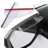 AllExtreme Universal Mirror Rain Visor Smoke Guard Rearview Shield Eyebrow Cover Blades Compatible with Truck SUV Accessories (Transparent)