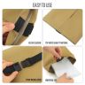 Allextreme Tissue Paper Napkin Holder Wipes Case Dispenser Bag Luxury PU Leather Back Seat Tissue Holder for Car Travel Home Office (Beige, Pack of 1)