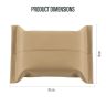 Allextreme Tissue Paper Napkin Holder Wipes Case Dispenser Bag Luxury PU Leather Back Seat Tissue Holder for Car Travel Home Office (Beige, Pack of 1)