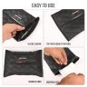 Allextreme Tissue Paper Napkin Holder Wipes Case Dispenser Bag Luxury PU Leather Back Seat Tissue Holder for Car Travel Home Office (Black, Pack of 1)