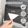 Allextreme Tissue Paper Napkin Holder Wipes Case Dispenser Bag Luxury PU Leather Back Seat Tissue Holder for Car Travel Home Office (Black, Pack of 1)