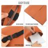 Allextreme Tissue Paper Napkin Holder Wipes Case Dispenser Bag Luxury PU Leather Back Seat Tissue Holder for Car Travel Home Office (Brown, Pack of 1)