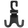 Allextreme Car Seat Headrest Hook Universal Backseat Space Saving Organizer Purse Hook for Holding Handbag Coat Bag Water Bottle Groceries (Pack of 1, Black)