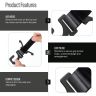 Allextreme Car Seat Headrest Hook Universal Backseat Space Saving Organizer Purse Hook for Holding Handbag Coat Bag Water Bottle Groceries (Pack of 1, Black)