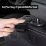 Allextreme Car Seat Headrest Hook Universal Backseat Space Saving Organizer Purse Hook for Holding Handbag Coat Bag Water Bottle Groceries (Pack of 1, Black)