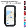 AllExtreme 7 Inch Mobile Phone Holder Water Resistant Bike Scooty Motorcycle Pouch Anti Shake Stable Mount with Firm Grip Secure Hold for Maps & GPS Navigation (Pack of 1)