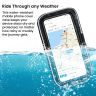 AllExtreme 7 Inch Mobile Phone Holder Water Resistant Bike Scooty Motorcycle Pouch Anti Shake Stable Mount with Firm Grip Secure Hold for Maps & GPS Navigation (Pack of 1)