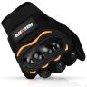 Allextreme Probiker Protective Full Finger Gloves Anti-Skid Surface Breathable Bike Riding Glove for Motorcycle Cycling Climbing Mountaineering Hiking (XL, Black & Orange)