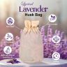 Allextreme Hanging Husk Bag Car Perfume Scent - Lyrical Lavender Fragrance for 30 Days Air Freshener Interior Car-Accessories with Diffuser Essential Oil Aroma Grains and Flakes (Set of 1, 50g)