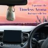Allextreme Hanging Husk Bag Car Perfume Scent - Lyrical Lavender Fragrance for 30 Days Air Freshener Interior Car-Accessories with Diffuser Essential Oil Aroma Grains and Flakes (Set of 1, 50g)