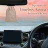 Allextreme Hanging Wood Jute Bag Car Perfume Scent - Majestic Musk Fragrance for 30 Days Diffuser Interior Car-Accessories Air Freshener with Essential Oil Aroma (Set of 1, 40g)