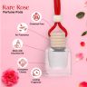 Allextreme Hanging Car Perfume Pods Diffuser Scent - Rare Rose Fragrance for 45 Days Interior Car-Accessories Air Freshener with Essential Oil Aroma (Set of 1, 10 ml)