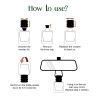 Allextreme Hanging Car Perfume Pods Diffuser Scent - Majestic Musk Fragrance for 45 Days Interior Car-Accessories Air Freshener with Essential Oil Aroma (Set of 1, 10 ml)