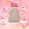 Allextreme Hanging Wood Jute Bag Car Perfume Scent - Rare Rose Fragrance for 30 Days Diffuser Interior Car-Accessories Air Freshener with Essential Oil Aroma (Set of 1, 40g)